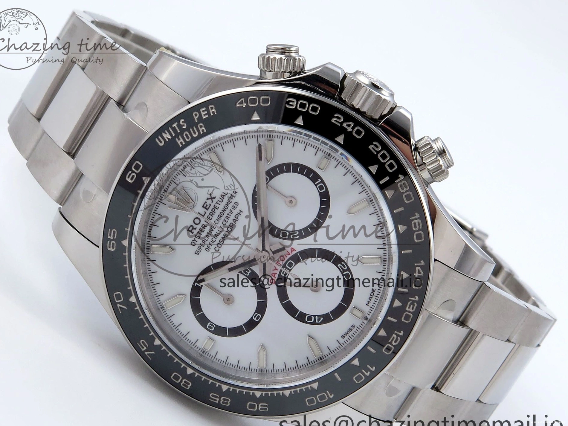 AAA Replica Watches SS White 126500 on SH Best 904L Edition 862 Daytona 1:1 Bracelet QF+ Steel Dial Reliable 1224